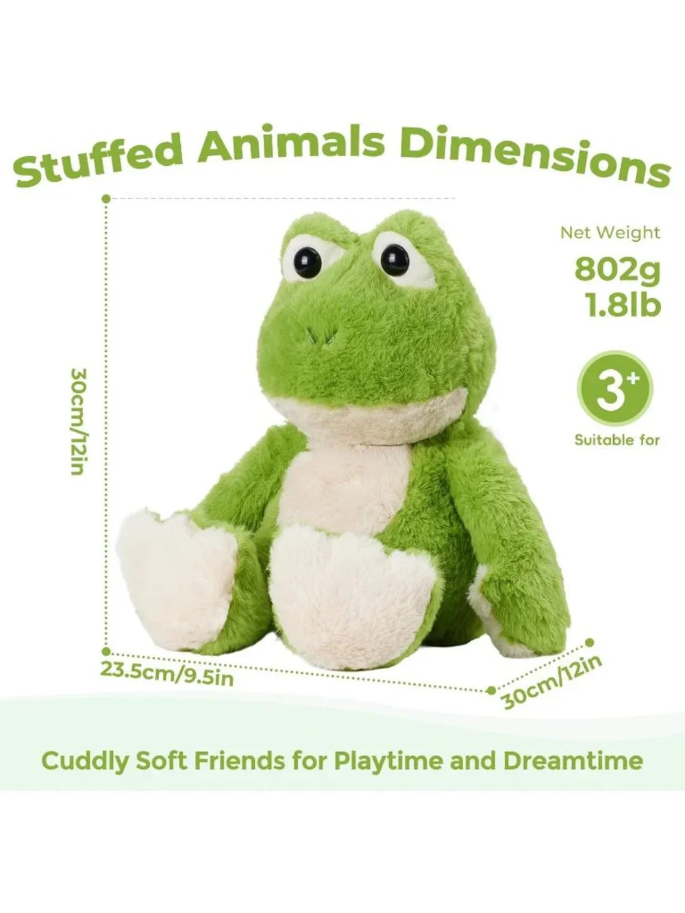 Frog Weighted Plush Lavender Scented Microwavable Heating Pad Cozy Toy